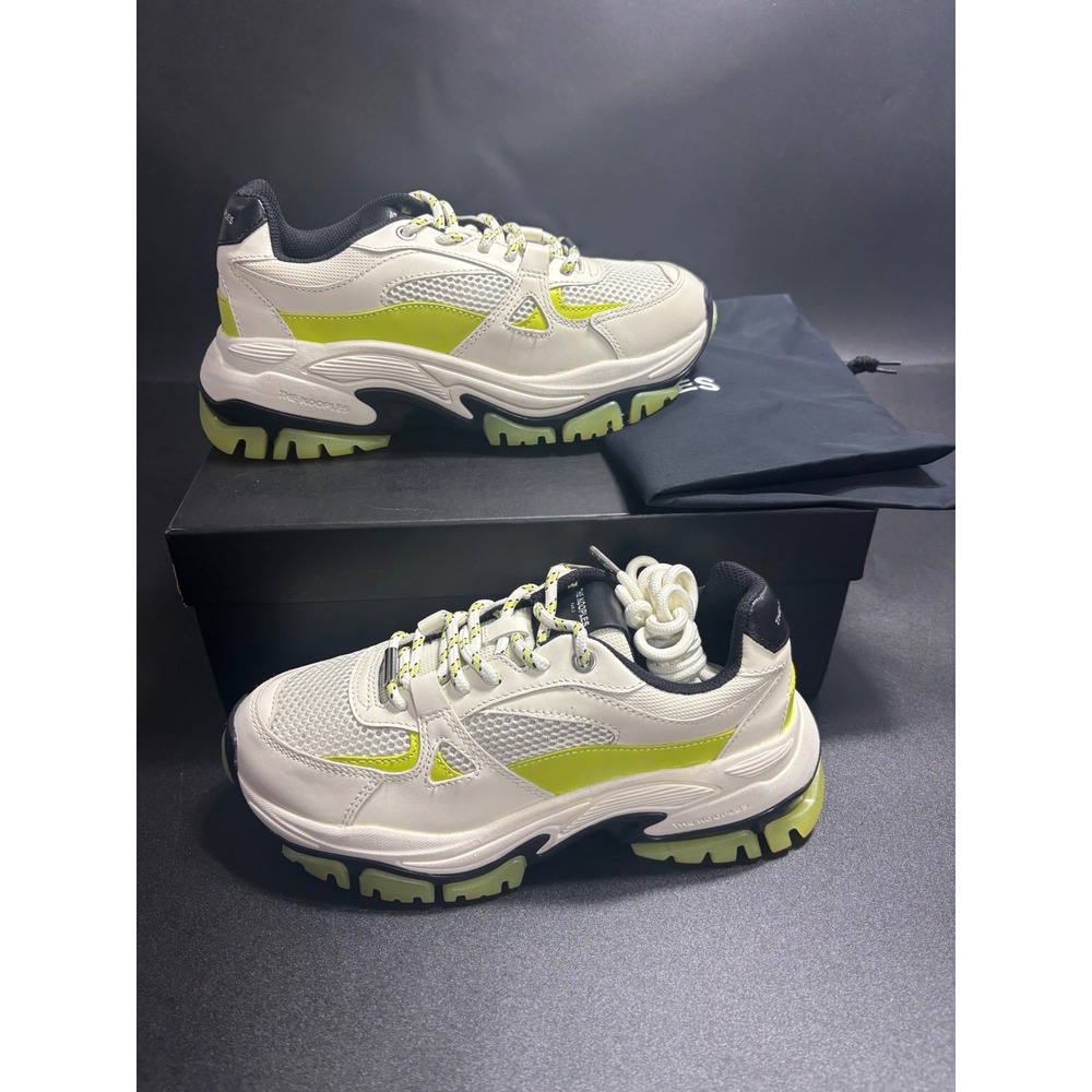 The Kooples NEW Bicolore Sneakers Chunky Neon‎ Accents Designer Shoes FR38/US7